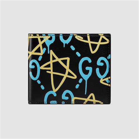 gucci mens embossed wallet|Gucci ghost men's wallet.